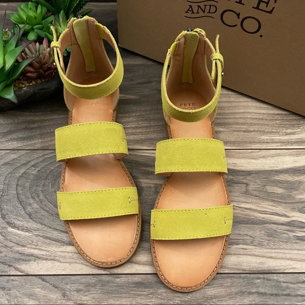 NIB Frye and Co. Evie 2 Band Flat Boho Sandal - Picture 3 of 13